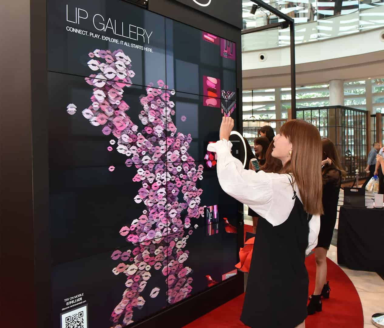 Retail brand experience wall